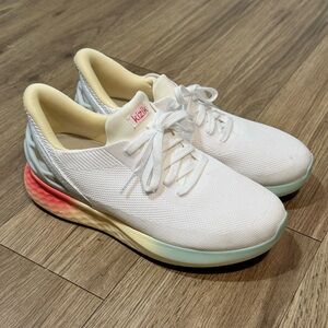 Kizik Womens Athens Sunrise White Hands Free Slip On Comfort Shoe Size 11